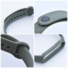 Strap silicone for smartband Xiaomi Mi Band 5 / 6 / 7 green (08)