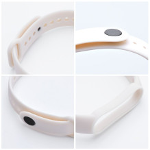 Silikoninis dirželis, skirtas XIAOMI Mi Band 5 / 6 / 7 smėlio spalvos (11)