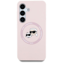 KARL LAGERFELD dėklas, skirtas SAMSUNG S25 Plus KLHMS25MSKCHTCP (magnetinės silikoninės dvigubos galvutės), rožinis KARL LAGERFELD dėklas, skirtas SAMSUNG S25 Plus KLHMS25MSKCHTCP (magnetinės silikoninės dvigubos galvutės), rožinis