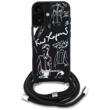 KARL LAGERFELD dėklas, skirtas IPHONE 16 KLHCP16SPGGRMPCK, suderinamas su „MagSafe“ (CRSSBY grūdėtas PU su raštu ir logo KARL LAGERFELD dėklas, skirtas IPHONE 16 KLHCP16SPGGRMPCK, suderinamas su „MagSafe“ (CRSSBY grūdėtas PU su raštu ir logo