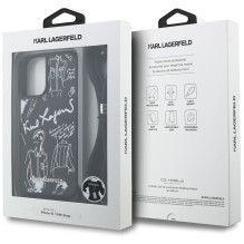 KARL LAGERFELD dėklas, skirtas IPHONE 16 KLHCP16SPGGRMPCK, suderinamas su „MagSafe“ (CRSSBY grūdėtas PU su raštu ir logo KARL LAGERFELD dėklas, skirtas IPHONE 16 KLHCP16SPGGRMPCK, suderinamas su „MagSafe“ (CRSSBY grūdėtas PU su raštu ir logo