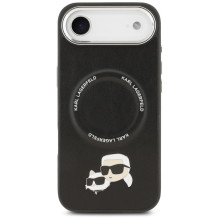 KARL LAGERFELD case for IPHONE 17 Air compatible with MagSafe KLHMP17MPSMLRKCK (PU K&C PINS) black KARL LAGERFELD case for IPHONE 17 Air compatible with MagSafe KLHMP17MPSMLRKCK (PU K&C PINS) black