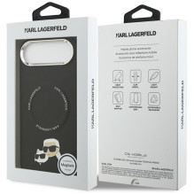 KARL LAGERFELD case for IPHONE 17 Air compatible with MagSafe KLHMP17MPSMLRKCK (PU K&C PINS) black KARL LAGERFELD case for IPHONE 17 Air compatible with MagSafe KLHMP17MPSMLRKCK (PU K&C PINS) black