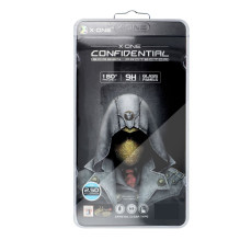 X-ONE pilnai apsaugotas itin stiprus privatumo sluoksnis – skirtas SAMSUNG S26 ULTRA (pilnai klijuojamas) 9H grūdinto st