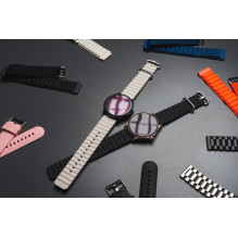 Strap to Samsung Galaxy Watch Forcell Forcell F-Design FS01 silicone holes 20 mm black