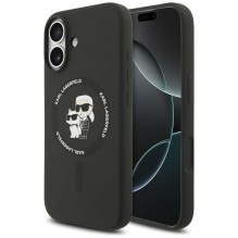 KARL LAGERFELD dėklas, skirtas IPHONE 17, suderinamas su „MagSafe KLHMP17SSCMKCRHK“ (silikono KC korpuso žiedas), juodas KARL LAGERFELD dėklas, skirtas IPHONE 17, suderinamas su „MagSafe KLHMP17SSCMKCRHK“ (silikono KC korpuso žiedas), juodas