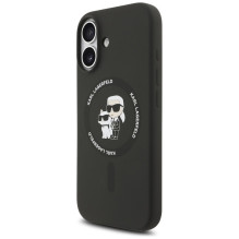 KARL LAGERFELD dėklas, skirtas IPHONE 17, suderinamas su „MagSafe KLHMP17SSCMKCRHK“ (silikono KC korpuso žiedas), juodas KARL LAGERFELD dėklas, skirtas IPHONE 17, suderinamas su „MagSafe KLHMP17SSCMKCRHK“ (silikono KC korpuso žiedas), juodas