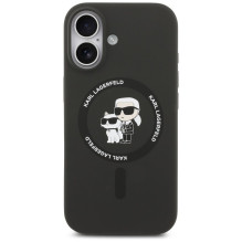 KARL LAGERFELD dėklas, skirtas IPHONE 17, suderinamas su „MagSafe KLHMP17SSCMKCRHK“ (silikono KC korpuso žiedas), juodas KARL LAGERFELD dėklas, skirtas IPHONE 17, suderinamas su „MagSafe KLHMP17SSCMKCRHK“ (silikono KC korpuso žiedas), juodas