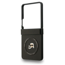 KARL LAGERFELD case for SAMSUNG Z Flip7 compatible with MagSafe KLHMZF7PSMLRKCK (PU K&C PINS) black KARL LAGERFELD case for SAMSUNG Z Flip7 compatible with MagSafe KLHMZF7PSMLRKCK (PU K&C PINS) black