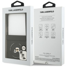 KARL LAGERFELD case for SAMSUNG Z Flip7 compatible with MagSafe KLHMZF7PSMLRKCK (PU K&C PINS) black KARL LAGERFELD case for SAMSUNG Z Flip7 compatible with MagSafe KLHMZF7PSMLRKCK (PU K&C PINS) black