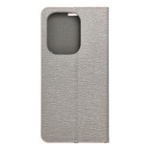 Flip case for Xiaomi Redmi NOTE 13 PRO 4G / POCO M6 PRO 4G Luna Book Gold silver