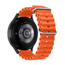 Dirželis „Samsung Galaxy Watch Forcell Forcell F-Design FS01“ su silikoninėmis skylutėmis, 22 mm, oranžinis Dirželis „Samsung Galaxy Watch Forcell Forcell F-Design FS01“ su silikoninėmis skylutėmis, 22 mm, oranžinis