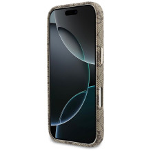 GUESS case for IPHONE 17 compatible with MagSafe GUHMP17S5P4FWMSW (PU FW 4G Script) brown