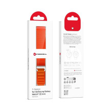 Strap to Samsung Galaxy Watch Forcell F-Design FS05 polyester fiber buckle 22 mm orange Strap to Samsung Galaxy Watch Forcell F-Design FS05 polyester fiber buckle 22 mm orange