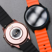 Dirželis „Samsung Galaxy Watch Forcell F-Design FS05“ laikrodžiui, poliesterio pluošto sagtis, 22 mm, oranžinis Dirželis „Samsung Galaxy Watch Forcell F-Design FS05“ laikrodžiui, poliesterio pluošto sagtis, 22 mm, oranžinis