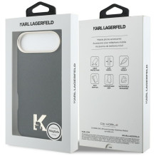 KARL LAGERFELD case for IPHONE 17 Air compatible with MagSafe KLHMP17M5PGFKHGK (PU FW W / KHead Logo) black KARL LAGERFELD case for IPHONE 17 Air compatible with MagSafe KLHMP17M5PGFKHGK (PU FW W / KHead Logo) black