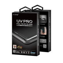 UV PRO grūdintas stiklas X-ONE - skirtas „Samsung Galaxy S9“ (tinka dėklams) UV PRO grūdintas stiklas X-ONE - skirtas „Samsung Galaxy S9“ (tinka dėklams)