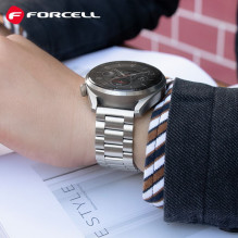 Strap to Samsung Galaxy Watch Forcell F-Design FS06 steel clasp 20 mm silver Strap to Samsung Galaxy Watch Forcell F-Design FS06 steel clasp 20 mm silver