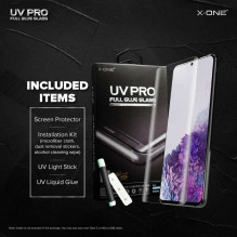 UV PRO grūdintas stiklas X-ONE - skirtas Samsung Galaxy S20 Ultra (tinka dėklams) UV PRO grūdintas stiklas X-ONE - skirtas Samsung Galaxy S20 Ultra (tinka dėklams)