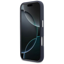 KARL LAGERFELD dėklas, skirtas IPHONE 17 Pro, suderinamas su MagSafe KLHMP17L6PFKCLB (PU FW W / KC Head Pin), mėlynas KARL LAGERFELD dėklas, skirtas IPHONE 17 Pro, suderinamas su MagSafe KLHMP17L6PFKCLB (PU FW W / KC Head Pin), mėlynas