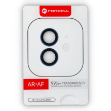 iPhone 12 / 12 Mini kameros stiklas Forcell Premium mėlynas