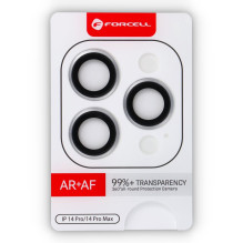 iPhone 14 Pro / 14 Pro Max kameros stiklas Forcell Premium sidabrinis