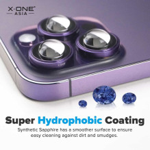 X-ONE Sapphire Camera Armor Pro - for iPhone 16e / 17e - silver X-ONE Sapphire Camera Armor Pro - for iPhone 16e / 17e - silver