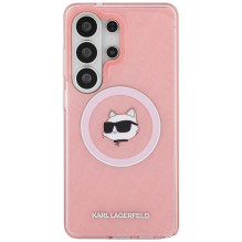 KARL LAGERFELD case for SAMSUNG S26 Ultra KLHMS26LHMKBCHOP (Magnetic IML Repeated Logo and Choupette) pink