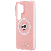 KARL LAGERFELD dėklas, skirtas SAMSUNG S26 Ultra KLHMS26LHMKBCHOP (magnetinis IML pasikartojantis logotipas ir figūrėlė)