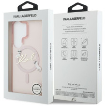 KARL LAGERFELD dėklas, skirtas SAMSUNG S26 Ultra KLHMS26L5HKSCAP (magnetinis IML KC Script), rožinis KARL LAGERFELD dėklas, skirtas SAMSUNG S26 Ultra KLHMS26L5HKSCAP (magnetinis IML KC Script), rožinis