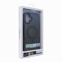 „X-ONE Dropguard“ magnetinis dėklas „Air“ (suderinamas su „MagSafe“) – skirtas „Apple iPhone 16 Plus“, juodas
