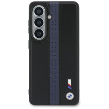 BMW case for SAMSUNG S26 compatible with MagSafe BMHMS26S25PCPSKB (Perforated Stripe Logo) blue