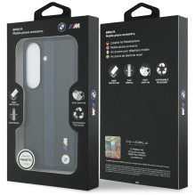 BMW dėklas, skirtas SAMSUNG S26, suderinamas su „MagSafe BMHMS26S25PCPSKB“ (su perforuota juostele), mėlynas