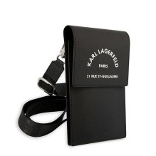 KARL LAGERFELD universal bag for mobile KLWBSARSGK (Embossed RSG) black KARL LAGERFELD universal bag for mobile KLWBSARSGK (Embossed RSG) black