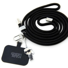 KARL LAGERFELD hand strap KLUCNMSCKIK (Crossbody Cord Ikonik) black KARL LAGERFELD hand strap KLUCNMSCKIK (Crossbody Cord Ikonik) black