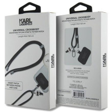 KARL LAGERFELD hand strap KLUCNMSCKIK (Crossbody Cord Ikonik) black KARL LAGERFELD hand strap KLUCNMSCKIK (Crossbody Cord Ikonik) black