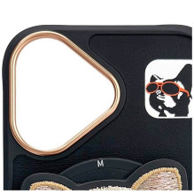 NIMMY case GLASSES COOL DOG compatible with MagSafe for IPHONE 16 black NIMMY case GLASSES COOL DOG compatible with MagSafe for IPHONE 16 black