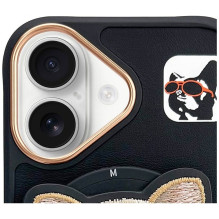 NIMMY case GLASSES COOL DOG compatible with MagSafe for IPHONE 16 black NIMMY case GLASSES COOL DOG compatible with MagSafe for IPHONE 16 black