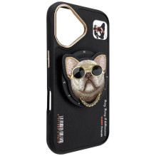 NIMMY case GLASSES COOL DOG compatible with MagSafe for IPHONE 16 black NIMMY case GLASSES COOL DOG compatible with MagSafe for IPHONE 16 black