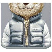 NIMMY case COOL&CUTE 2.0 Bear for IPHONE 15 Pro gray NIMMY case COOL&CUTE 2.0 Bear for IPHONE 15 Pro gray