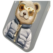 NIMMY case COOL&CUTE 2.0 Bear for IPHONE 15 Pro gray NIMMY case COOL&CUTE 2.0 Bear for IPHONE 15 Pro gray