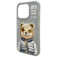 NIMMY case COOL&CUTE 2.0 Bear for IPHONE 15 Pro Max gray NIMMY case COOL&CUTE 2.0 Bear for IPHONE 15 Pro Max gray