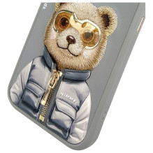 NIMMY case COOL&CUTE 2.0 Bear for IPHONE 15 Pro Max gray NIMMY case COOL&CUTE 2.0 Bear for IPHONE 15 Pro Max gray