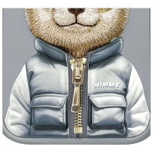 NIMMY case COOL&CUTE 2.0 Bear for IPHONE 15 Pro Max gray NIMMY case COOL&CUTE 2.0 Bear for IPHONE 15 Pro Max gray
