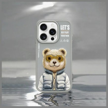 NIMMY case COOL&CUTE 2.0 Bear for IPHONE 15 Pro Max gray NIMMY case COOL&CUTE 2.0 Bear for IPHONE 15 Pro Max gray