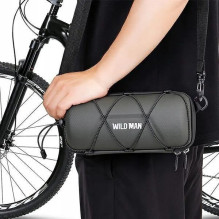 WILDMAN traveling bag for bike handlebars with zipper 2L GD7X green WILDMAN traveling bag for bike handlebars with zipper 2L GD7X green