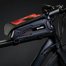 WILDMAN traveling bag for bike frame with zipper 1L (4 "- 7") M90 black WILDMAN traveling bag for bike frame with zipper 1L (4 "- 7") M90 black