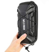 WILDMAN traveling bag for bike handlebars with zipper 2L XT17 black WILDMAN traveling bag for bike handlebars with zipper 2L XT17 black
