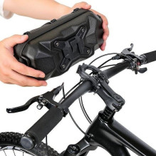 WILDMAN traveling bag for bike handlebars with zipper 2L XT17 black WILDMAN traveling bag for bike handlebars with zipper 2L XT17 black