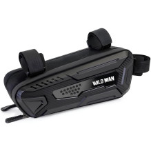 WILDMAN traveling bag under the bike frame with zipper 1L M40 black